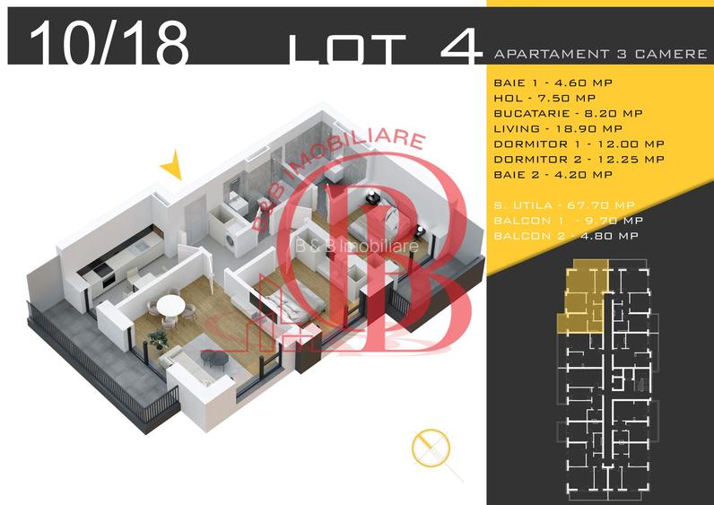 3 camere decomandat Titan Pallady  Metrou Nicolae Teclu - 2