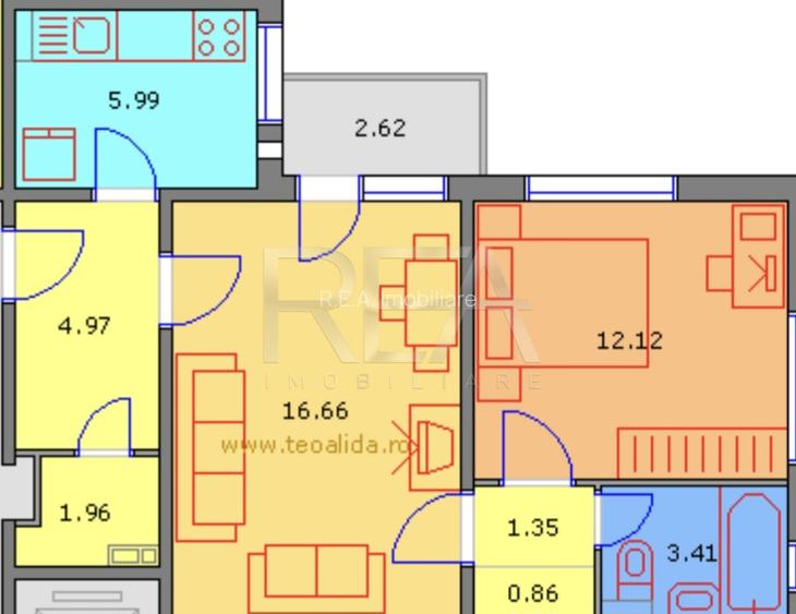 2 camere, 50mp, bloc anvelopat-Drumul Taberei, Mall Plaza - 9