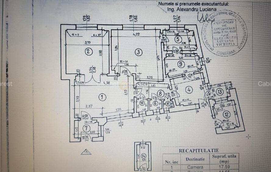 3 camere I Bdul Carol- Armeneasca I Etaj 1 I Loc de parcare - 22