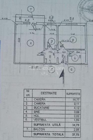 2 camere- Decomandat- Etaj intermediar-Bulevardul Brancoveanu - 12