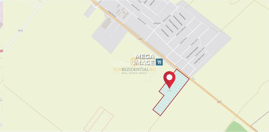 Lot de teren de vanzare, 14.748 mp cu deschidere de 35 ml, DN4 - 4