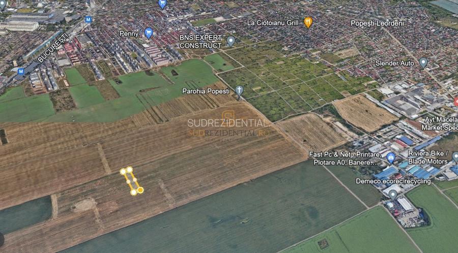 Teren 5000 mp, deschidere dubla - Popesti Leordeni, zona excelenta - 13