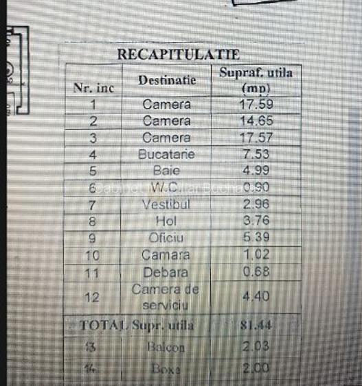 3 camere I Bdul Carol- Armeneasca I Etaj 1 I Loc de parcare - 23