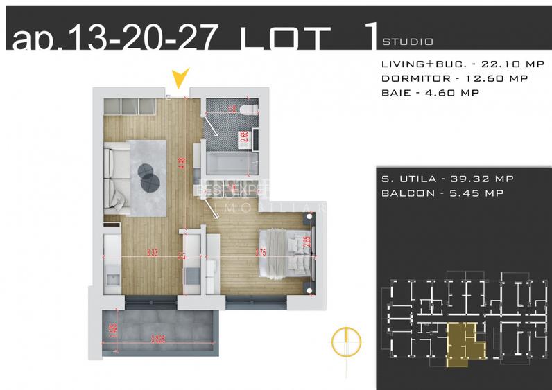 2 Camere Ideal Investitie Parcare Inclusa/Credit Ipotecar 15% - 2