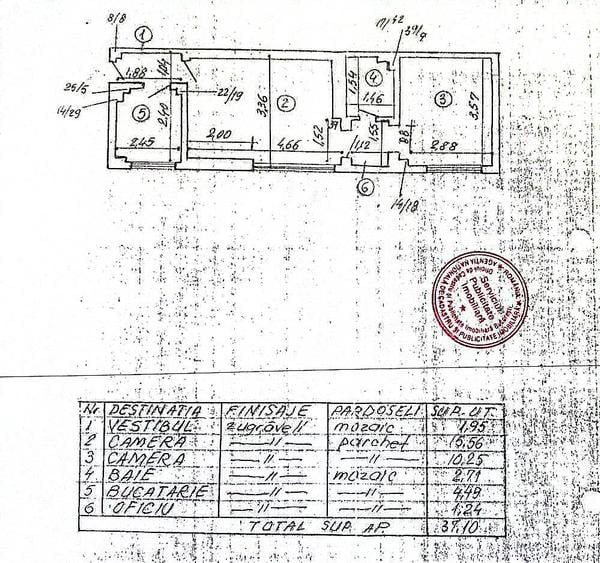 Apartament cu 2 camere, parter, intrare separată, Magheru  - Piața Romană - 12