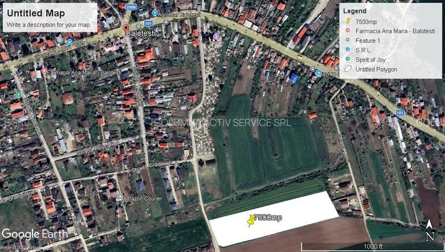 Balotesti  Amurgului   Central 7500mp - 7