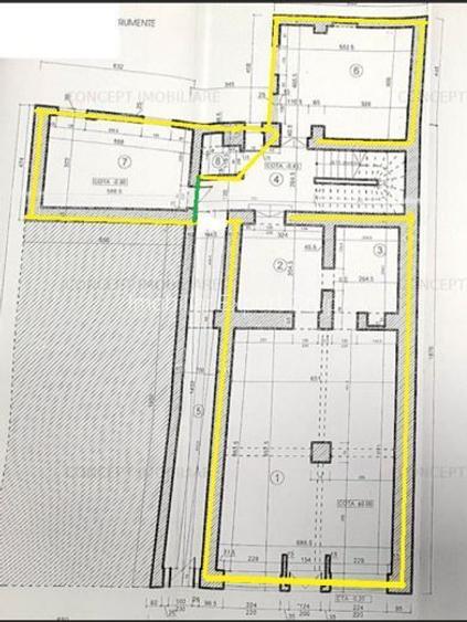 Centrul Vechi Zona Manuc  128 mp parter ideal Market - 3