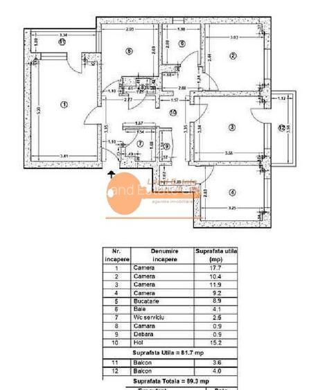 Apartament 4 camere decomandat |  Tineretului - 3
