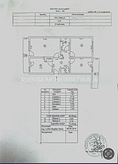 70.000 Euro 3 camere, liber, decomandat, zona Gradina Publica - 4