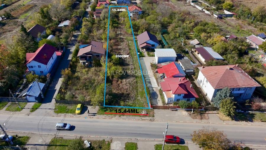 Teren intravilan 2000mp Balotesti, asfalt, utilitati, zona centrala - 3