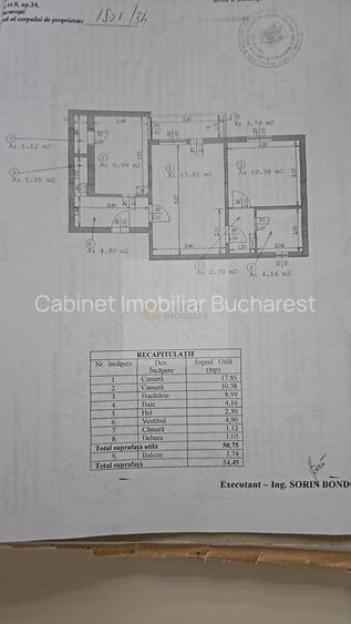 2 camere I Calea Mosilor - Eminescu I 55 mp I bloc 1982 - 14