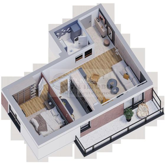 Apartament 2 camere, 61,6 mp, bloc nou 0% COMISION - 4