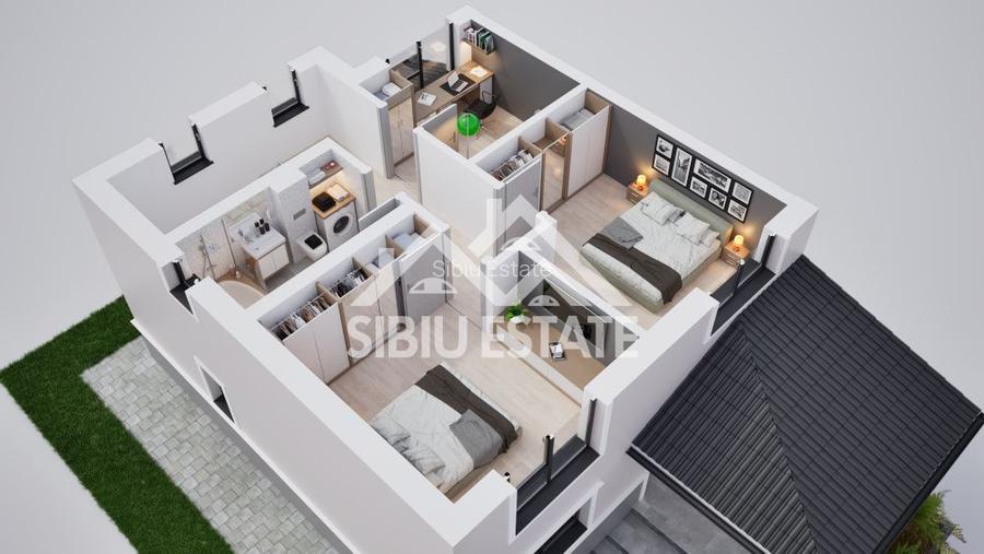 Duplex modern cu 4 camere, 102 mp – oază de liniște aproape de orașul Sibiu - 5