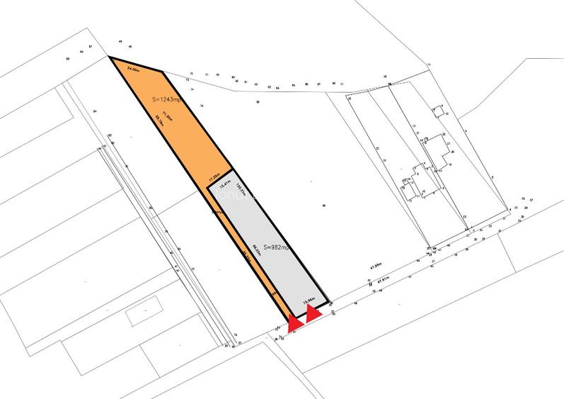 Teren intravilan de 982mp, comuna Adunatii Copaceni - 2