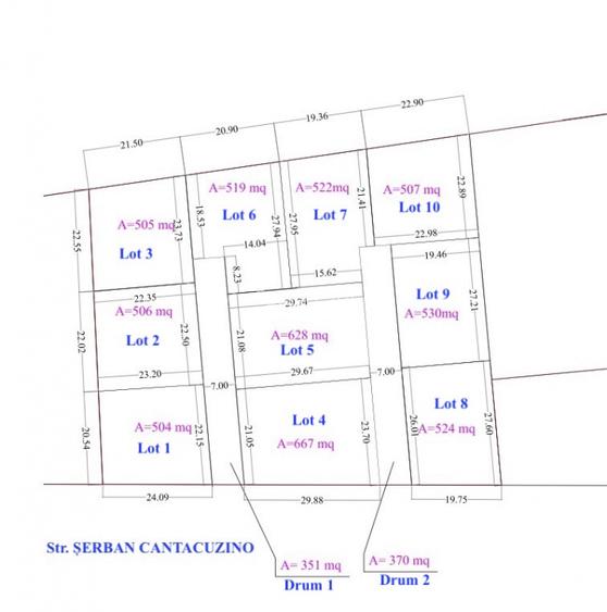 Snagov- Ciofliceni, loturi de casa intre 504-670mp, Șerban Cantacuzino! - 2