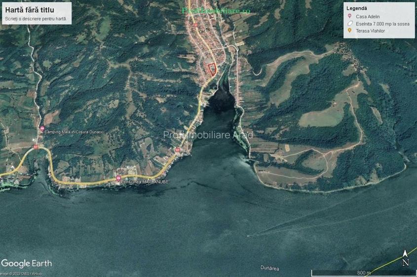 Teren 7.000mp intravilan construibil, front 160ml DN57- Eselnita, la Dunare - 2