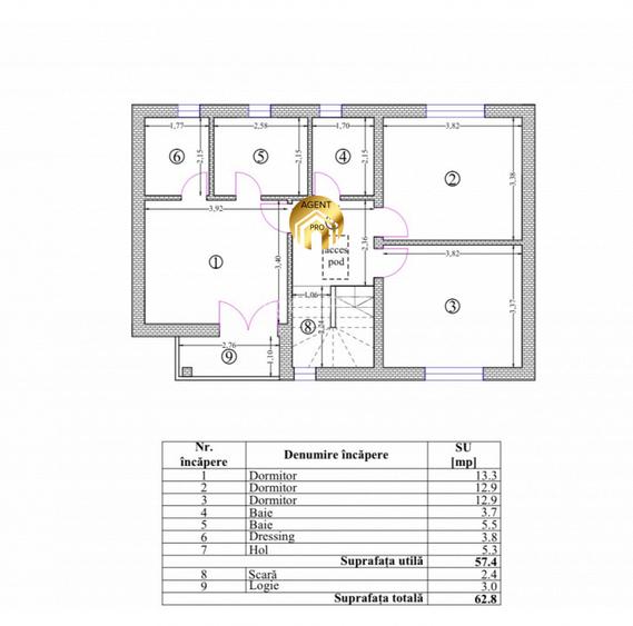 Casa P+1+Pod - 4 camere - 273mp Teren - Otopeni - 15