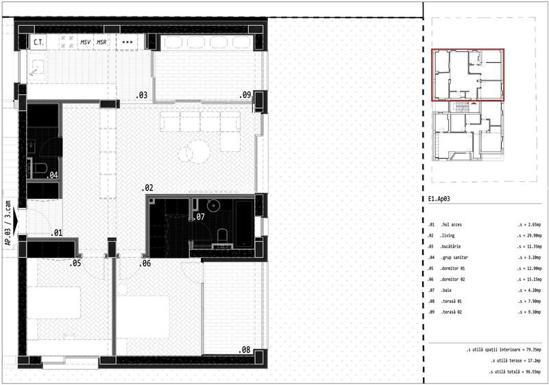 APARTAMENT 3 CAMERE | BLOC NOU | - 1