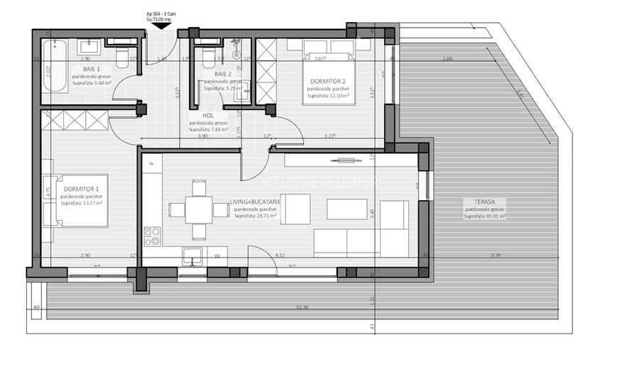 Penthouse zona centrala - Vitus Residence - 3