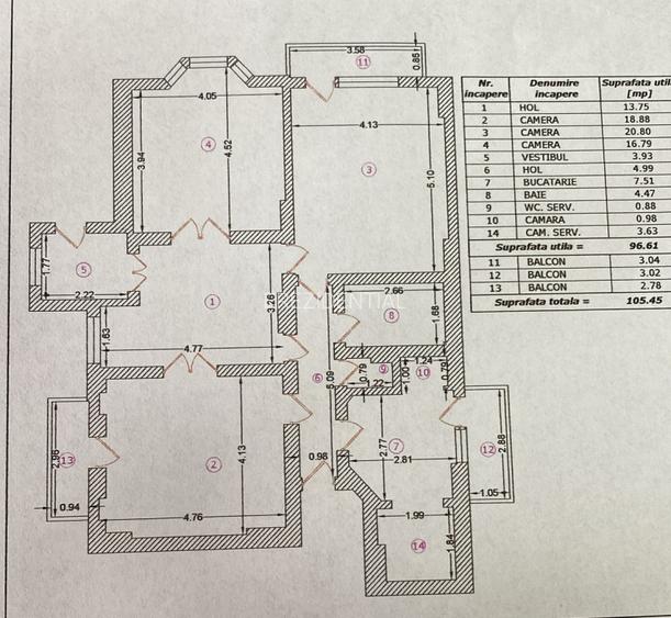 Apartament 3 camere- decomandat-zona Calea Calarasilor / Hala Traian - 4