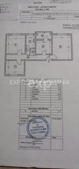 De vânzare apartament 3 camere, et 3/4, zona Inel1, Constanta - 8
