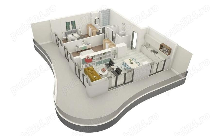 Apartament 3 camere premium – prima linie la mare – Casa Del Mar - 2