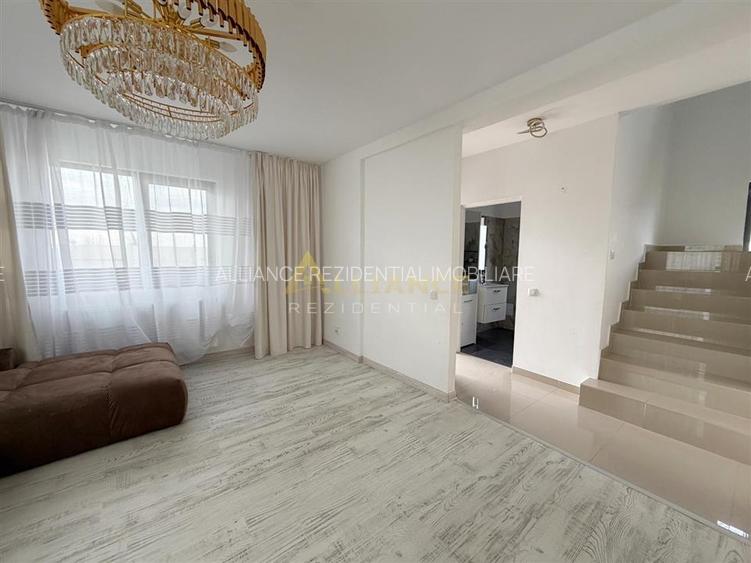 Vila individuală P+1E - 4 camere - 2 băi - teren 400mp - mobilată - 4