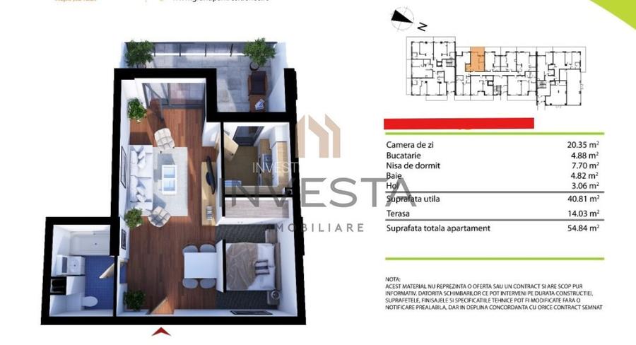 Apartament 2 camere in Sopor cu terasa de 15 metri - 1