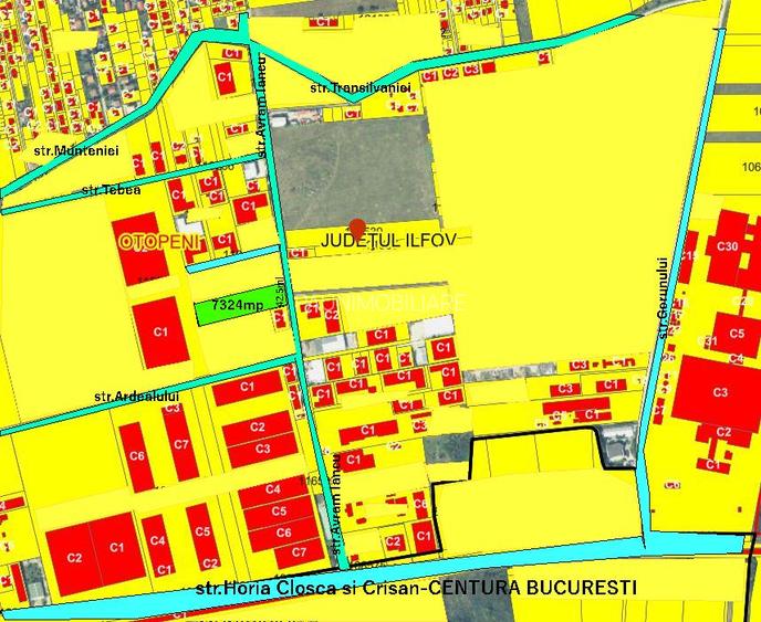 Teren intravilan zona servicii,7324mp cu deschidere de 42.5ml la sosea asfaltata - 2