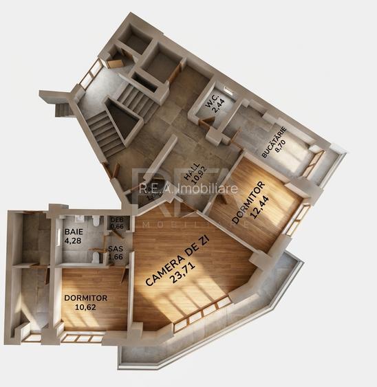 3 camere Calea Victoriei, lângă Radisson, bloc 1983 - 3