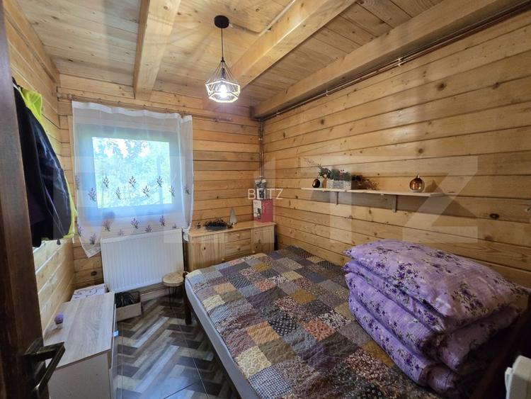 Cabana lemn cu 4 dormitoare, 120mp, teren intravilan de 1250mp - 8