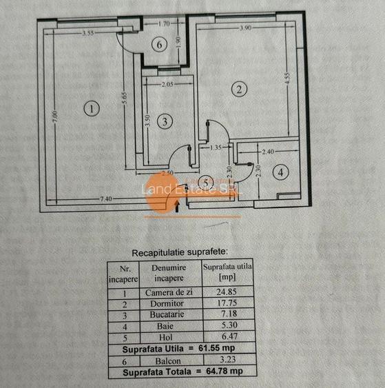Apartament 2 camere, 65 mp – Crângași / Podul Grant - 1