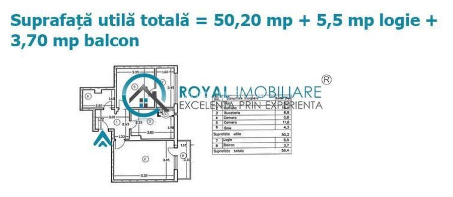 Royal Imobiliare - Vanzare apartament 2 camere zona Cantacuzino - 10