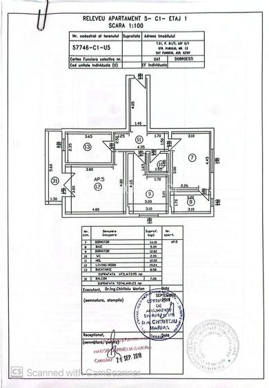 AP. 3 CAMERE - DOBROESTI, CENTRALA PROPRIE, BLOC NOU, LOC DE PARCARE - 12