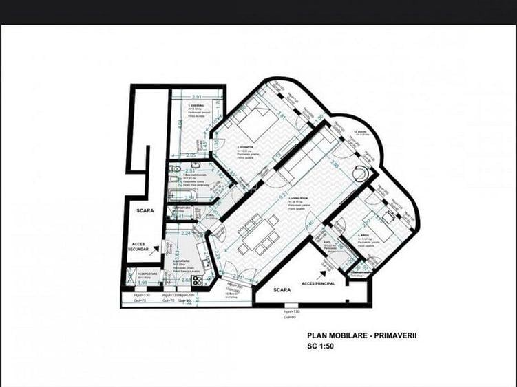 Apartament 3 camere designer made in Primaverii - 26