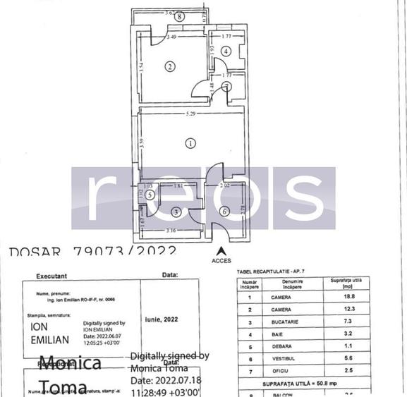 VANZARE APARTAMENT 2 CAMERE DOROBANTI 55MP RENOVAT READY TO MOVE IN - 15