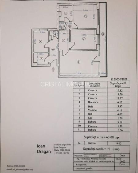 Apartament Luminos 3 camere.  Parc Tineretului. Piata Norilor. - 19