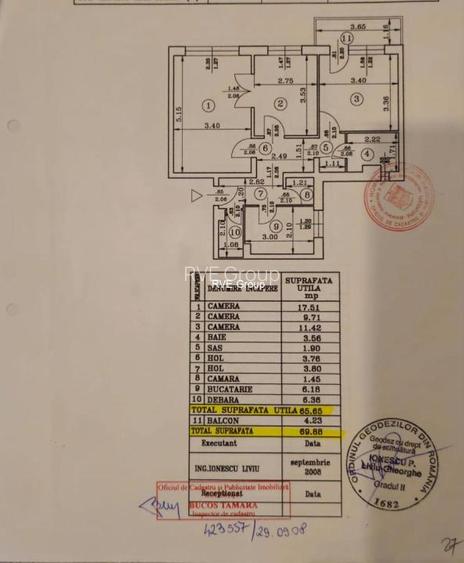 Ap 3 Cam (1977, 70 mp) Dr. Taberei - 1 min. metrou Raul Doamnei - 10