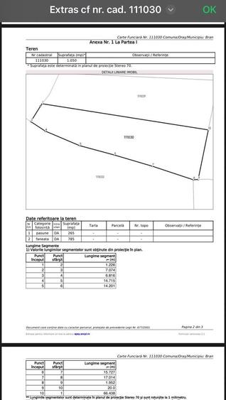 Teren intravilan - 1.050 mp în Bran cu utilitati – priveliște Bucegi - 11