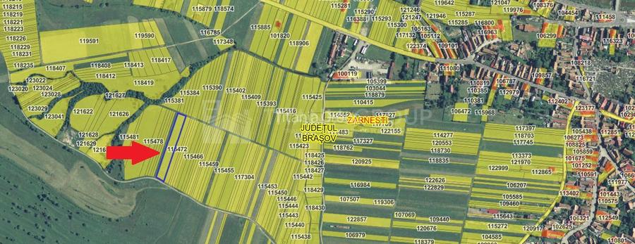 Teren intravilan, 2548 mp, cu priveliște superbă - Zărnești - 10