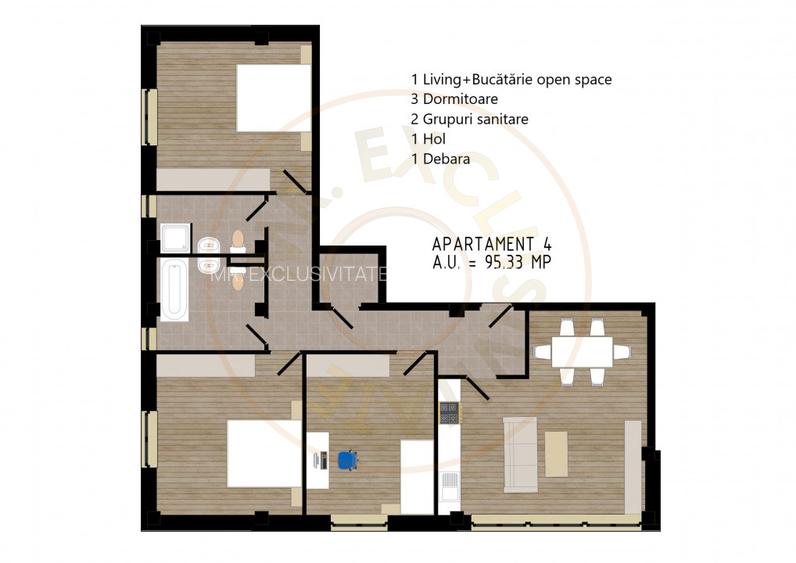 Zorilor Residence, Apartamente Noi 2-3-4 camere - Str. Zorilor - Carei - 11