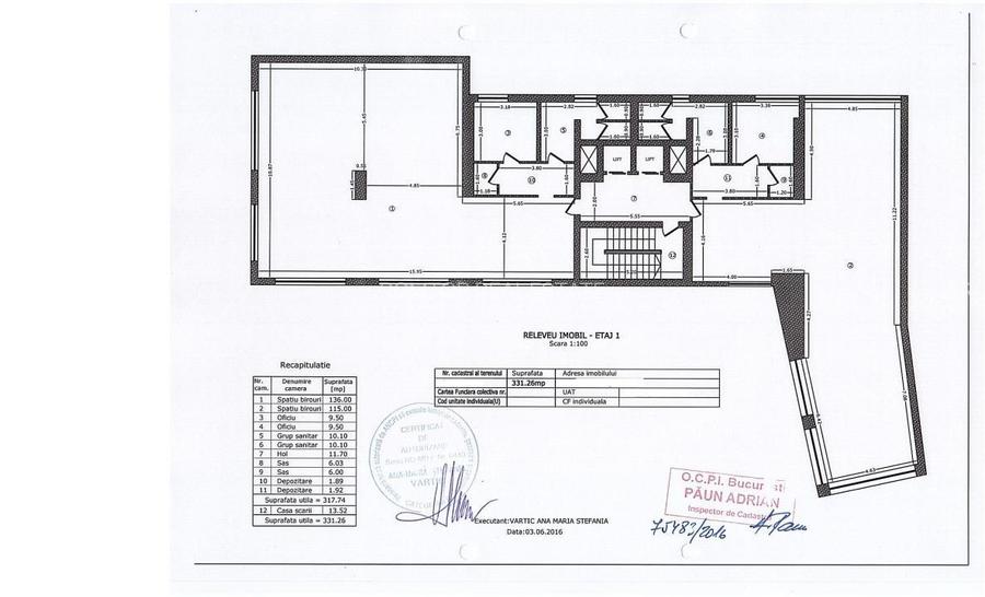 300-1600 mp birouri zona Armeneasca - Calea Mosilor - Bd. Carol - 15