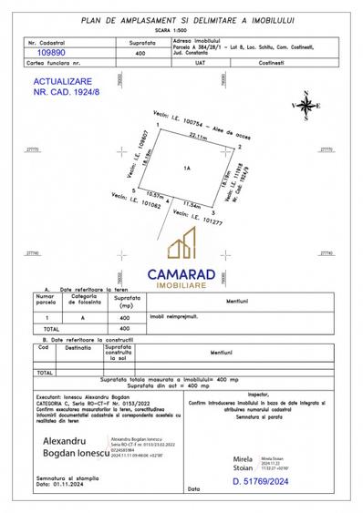 Teren de vanzare de 800 mp - Schitu (Costinesti) - 7