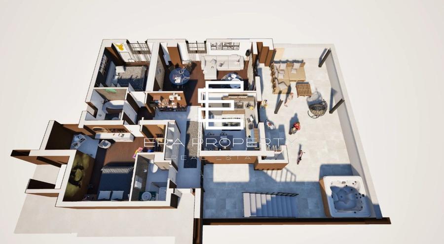 PENTHOUSE 3 CAMERE – 91 mp + 2 TERASE 191 mp | LA CHEIE | Calea Surii Mici - 2