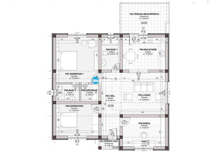 Casa P 34 cam. 2 bai, rate, pe 5 ani, 420 teren, Vorovesti Miroslava - 3