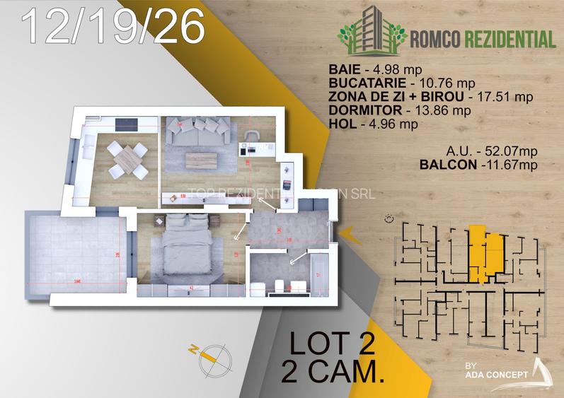 2 CAMERE /ROMCO REZIDENTIAL/ IN CURS DE FINALIZARE/ COMISION 0%! - 6