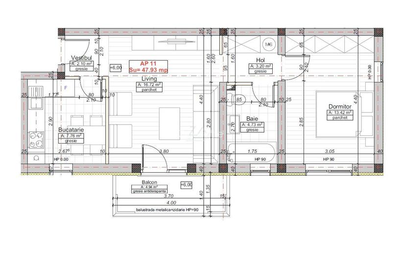 PRIMA INCHIRIERE.  Etaj 1. Bucatarie inchisa. Loc de parcare. - 11