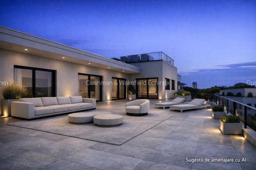 Penthouse Kiseleff cu terasa spectaculoasa de 110 mp, în complex rezidențial - 2