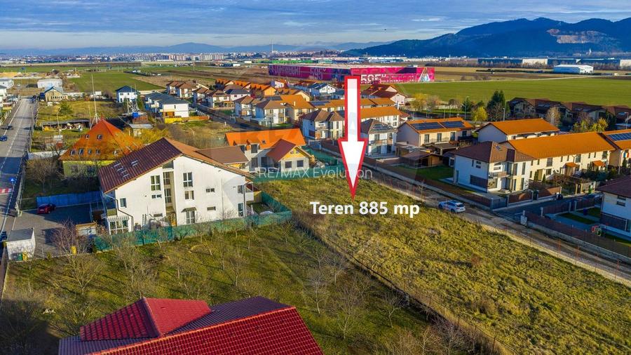 Ghimbav | 885 mp | Lot complet: utilități + PUD | View Postăvaru - 2