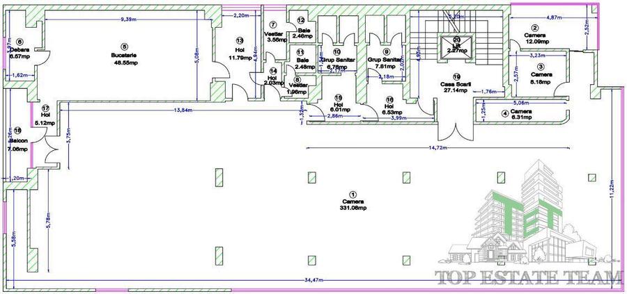 Spatiu de birouri de 3,000mp de vanzare in zona Pipera - 12